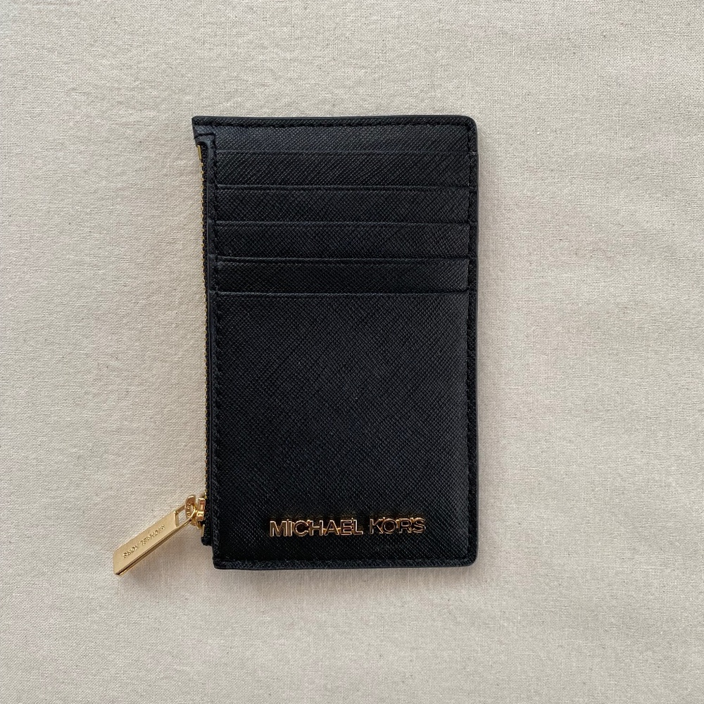 Michael Kors Jet Set Travel top-zip card case - Like New